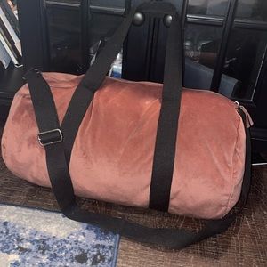 18” pink velour bag